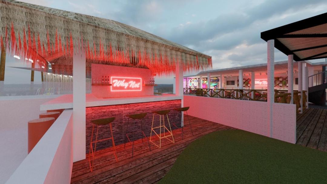 Why Not Rooftop Party Hostel プレヤデルカーメン エクステリア 写真